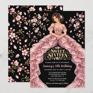 Convite Aniversário de Dezesseis Anos da Flor de Cerejeira