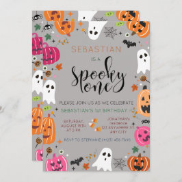 Convite Aniversário de Dia das Bruxas Spooky