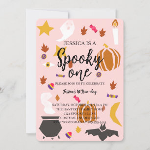 Convite Aniversário de Dia das Bruxas Spooky