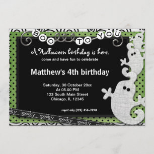 Convite Aniversário de Dia das Bruxas Spooky