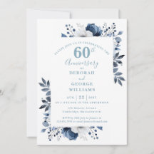 Aniversário de Diamante de 60 Anos de Casamento Fl