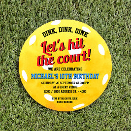 Convite Aniversário de Dink Dink Pickleball