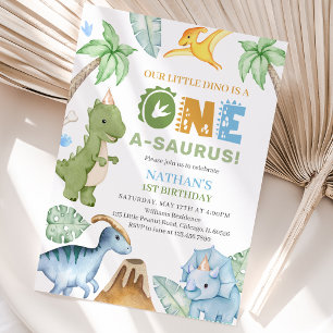 Convite Aniversário de Dinossauro
