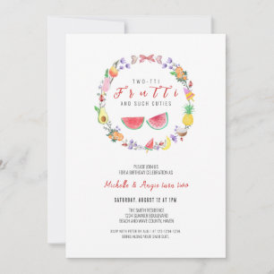 Convite Aniversário de Duas Portas Fruitti, segundo aniver