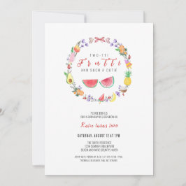 Convite Aniversário de Duas Portas Fruitti, segundo aniver