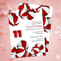 aniversário de esferas brancas vermelhas