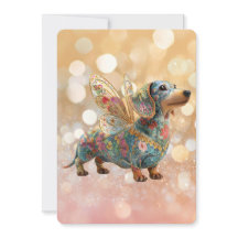 Aniversário de Fada Anjo Dachshund