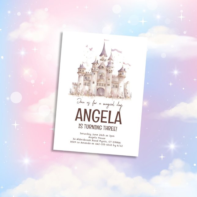 Convite Aniversário de Fada Látea do Partido Mágico (Criador carregado)