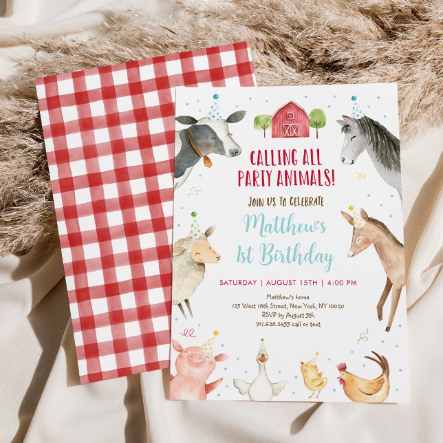 Convite Aniversário de fazenda (Criador carregado)