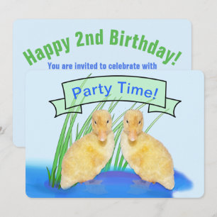 Convite Aniversário de Felpudo Amarelo-Bonito