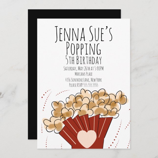 Convite Aniversário de festas ao ar livre com dias de os n (Frente/Verso)