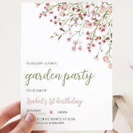 Convite Aniversário de Flores de Primavera
