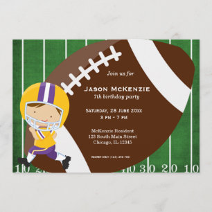 Convite Aniversário de futebol