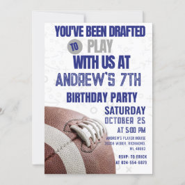 Convite Aniversário de futebol