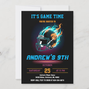 Convite Aniversário de Futebol Personalizado