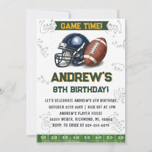 Convite Aniversário de Futebol Personalizado