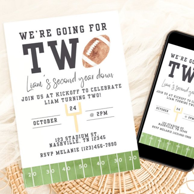 Convite Aniversário de Futebol, Segundo Aniversário do Con (Criador carregado)