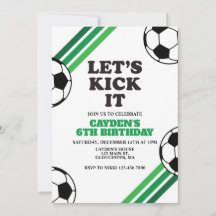 Aniversário de Futebol Vamos Chutar Verde