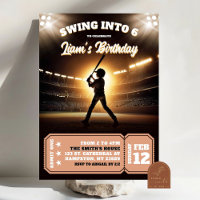 Aniversário de Garoto Novato no Beisebol com Swing