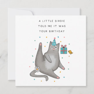 Convite Aniversário de Gato