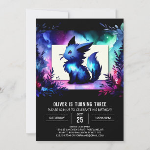 Convite Aniversário de Gato Digital Personalizado