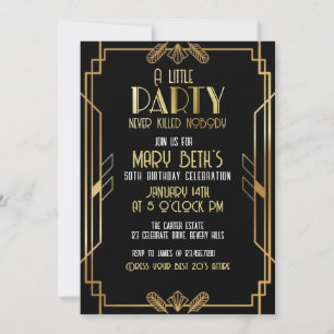 Convite Aniversário de Gatsby, Mistério de Assassinato