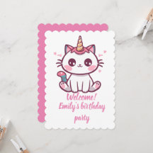Aniversário de Girly Caticorn