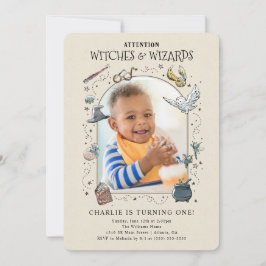 Convite Aniversário de Harry Potter Vintage - Foto