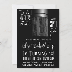 Convite Aniversário de Hip Hop