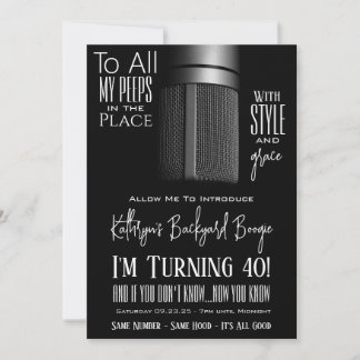 Convite Aniversário de Hip Hop