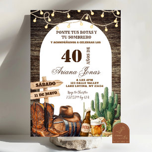 Convite Aniversário de Homem Adulto Cerveja Espanhola