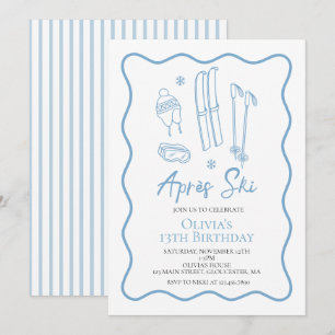 Convite Aniversário de Inverno Apres Ski