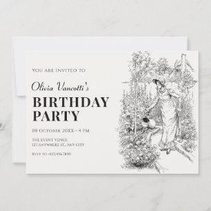 Convite Aniversário de jardinagem feminina