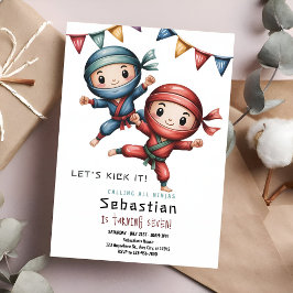 Convite Aniversário de Karatê Ninja