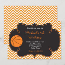 Aniversário de Laranja do Esporte de Basquete