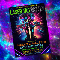 Aniversário de Laser Tag Afro-Americano