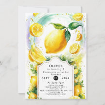 Aniversário de limão mágico colorido