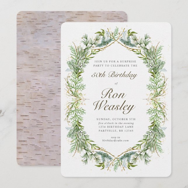 Convite Aniversário De Marceno Adulto Qualquer Ida (Frente/Verso)