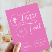 Aniversário de Menina de Fada Minimalista Moderna