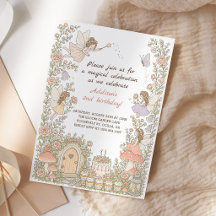 Aniversário de Menina do Jardim Encantado de Fadas