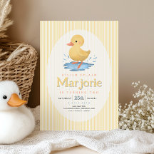 Aniversário de Menina Patinho Poça de Água Verão