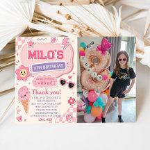 Aniversário de Menina Rosa Retrô