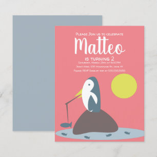 Convite Aniversário de Meninas Náuticas de Pesca de Pingui