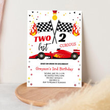 Aniversário de Menino de Carro de Corrida Rápido e