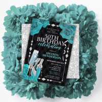 Aniversário de Mulheres em Verde Água e Prata