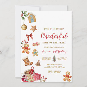 Convite Aniversário de Natal O Inverno Mais ESPECIAL 1º