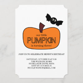 Convite Aniversário de Pequeno Abóbora