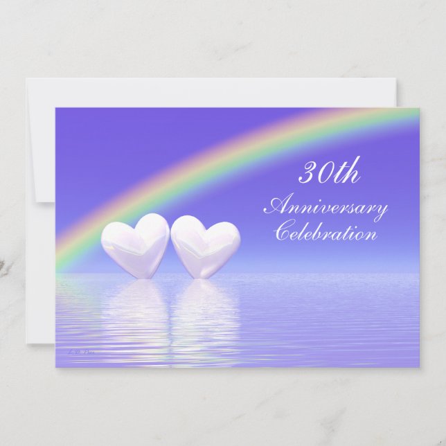 Convite Aniversário de Pérola de 30 anos (Frente)