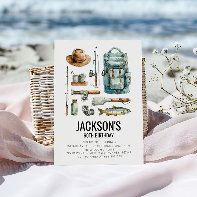 Convite Aniversário de Pesca (Criador carregado)