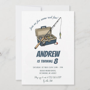 Convite Aniversário de Pesca Personalizado para criança